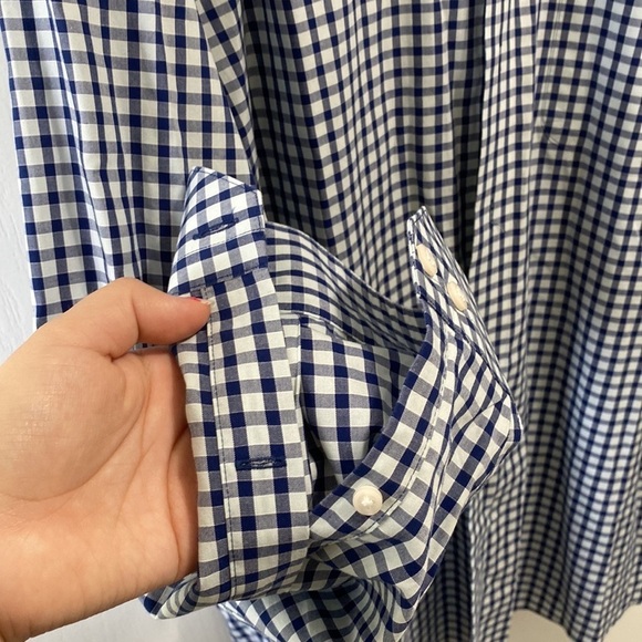 Mens Rochester Long Sleeve Button Up Egyptian Cotton Non Iron Shirt - Picture 6 of 7